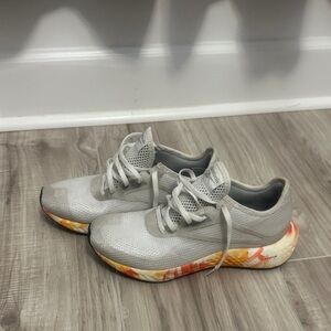 Reebok Flashfilm Run sneakers w/ Orange and Yellow Accents